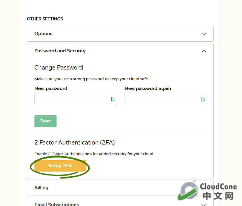 账户安全：为CloudCone账户启用2次登录认证（2-Factor） - CloudCone - CloudCone中文网，国外VPS，按小时计费，随时退款